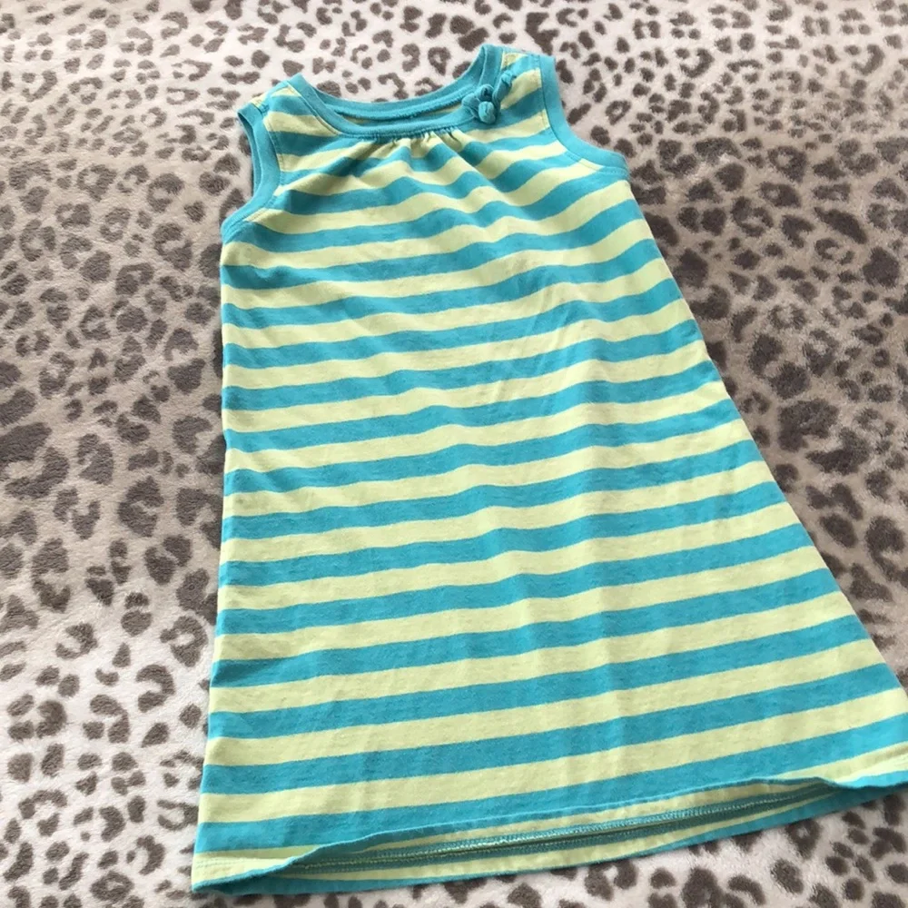 Old Navy Striped Summer Dress in Blue Green Size 5T